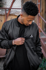 MEN'S MAU BLACK BOMBER JACKET