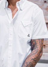 MEN'S WHITE BUTTON-UP SHIRT