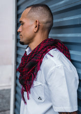 RED PLAID SCARF