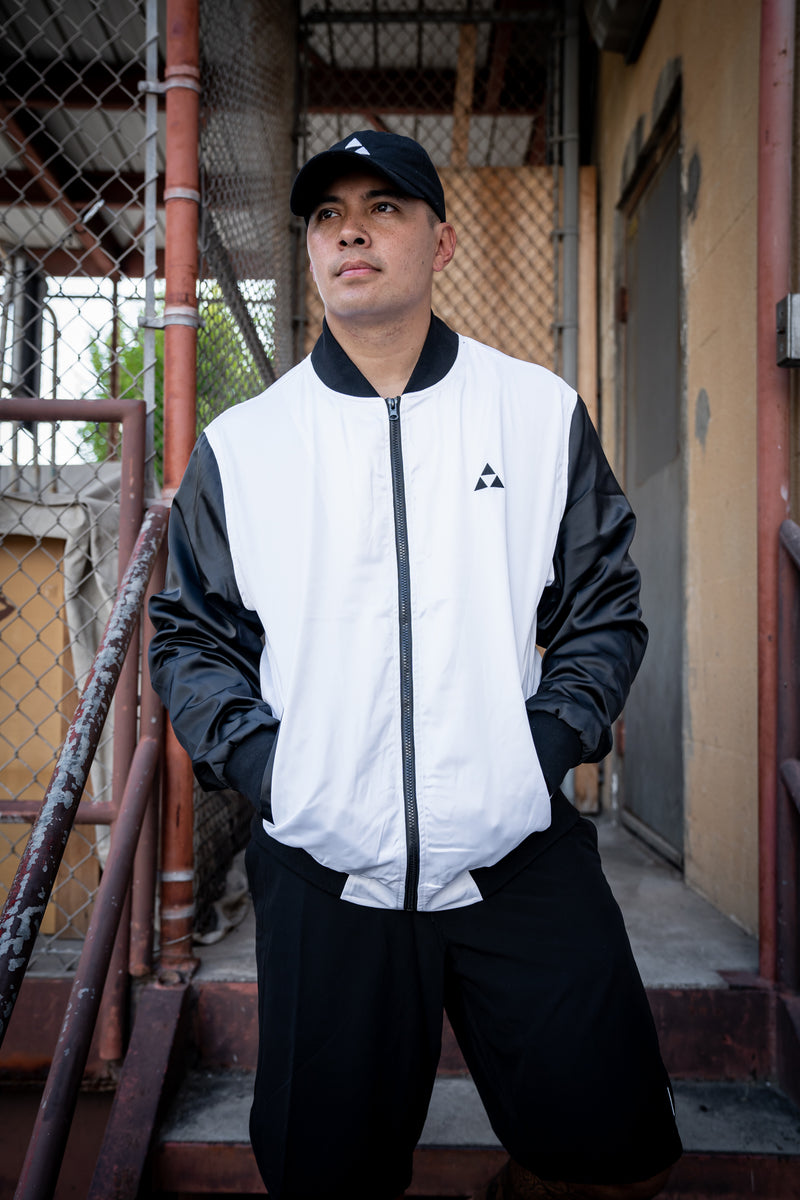 MEN'S MAU WHITE BOMBER JACKET