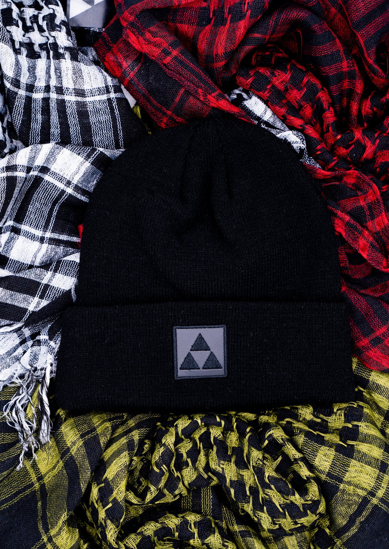 BLACK TRIANGLE BEANIE