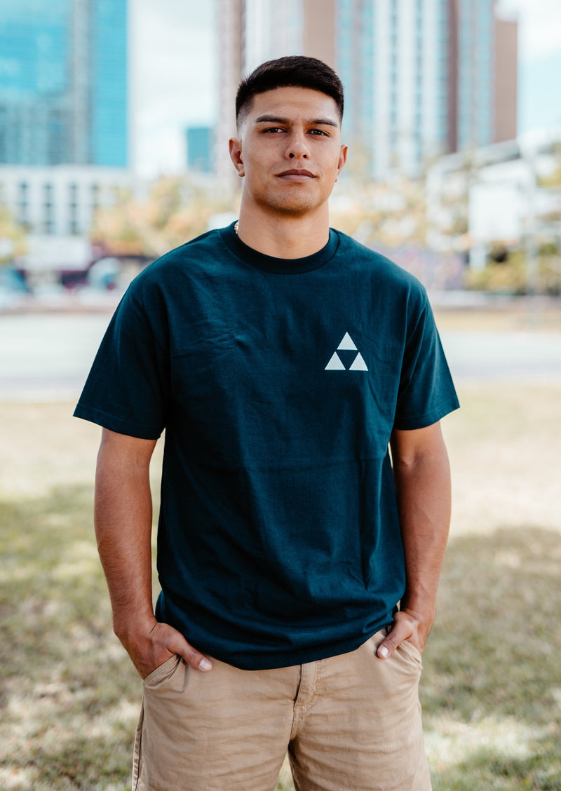 NAVY TRIANGLE TEE