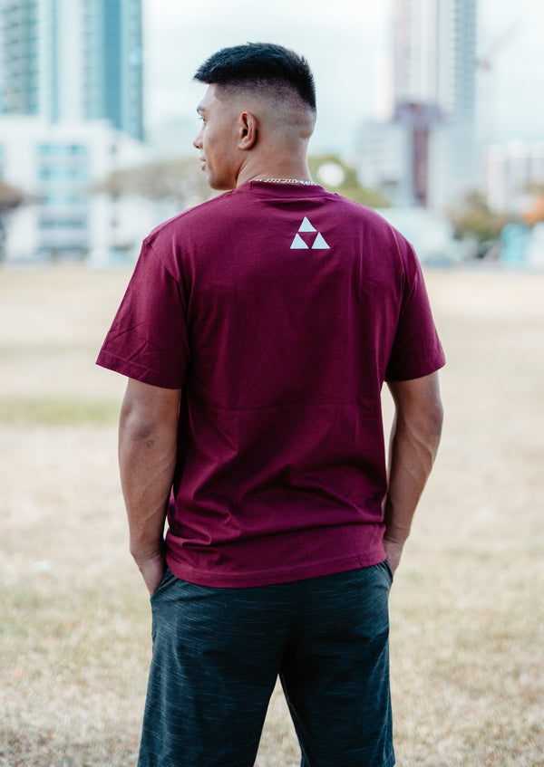 PLUM FLAG TEE